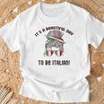 It's A Beautiful Day To Be Italian イタリア国旗 ミーム 背面に Tシャツ 高齢者への贈り物