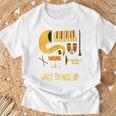 Jazz Things Up ヴィンテージジャズミュージック Tシャツ 高齢者への贈り物