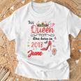 Junio 2013 Cumpleaños Esta Reina Nació En Junio 2013 Camiseta unisex Regalos para ancianos