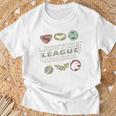 Justice Leagueymbols Blue T-Shirt Geschenke für alte Männer
