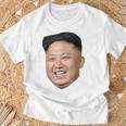 Kim Jong Un Big Face ロケットマン 北朝鮮パロディ Tシャツ 高齢者への贈り物
