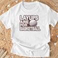 Layups Are For Basketball ゴルフ ユーモア スポーツ Tシャツ 高齢者への贈り物