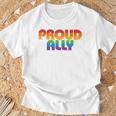 Lgbtq Proud Ally Lesbian Gay Pride Lgbt Ally Rainbowintage Tシャツ 高齢者への贈り物