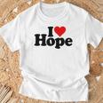 I Love Heart Hope Namee On A Tシャツ 高齢者への贈り物