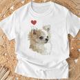 I Love Japan And Chihuahua 長髪 ちわわ ロングヘアママ 長袖tシャツ Tシャツ 高齢者への贈り物