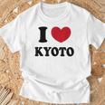 I Love Kyoto 京都が大好きです Tシャツ 高齢者への贈り物