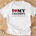 I Love My Grandpa I Heart My Grandpa Tシャツ 高齢者への贈り物
