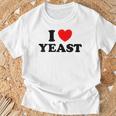 I Love Yeast 面白くてかわいい栄養パン屋フードヌーチファン Tシャツ 高齢者への贈り物