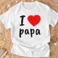 I Love You PapaCool Happy Father's Day Best Daddy Tシャツ 高齢者への贈り物