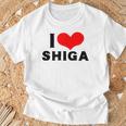 I Lovehiga 愛 ハート 滋賀 滋賀県 日本 お土産 かわいい おしゃれ Tシャツ 高齢者への贈り物