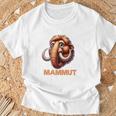 Mammut 氷河期 石器時代 象 ダス イスト マムート コスチューム 長袖tシャツ Tシャツ 高齢者への贈り物