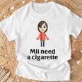 Mii Need A Cigarette Humour メンズ レディース Tシャツ 高齢者への贈り物