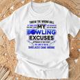 My Bowling 言い訳 おもしろボーリングギフト Tシャツ 高齢者への贈り物
