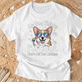 My Dog Thinks I'm Cool Corgi Dog Lover 長袖tシャツ Tシャツ 高齢者への贈り物