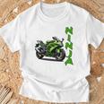 Ninjaオートバイスポーツバイク 長袖tシャツ Tシャツ 高齢者への贈り物
