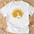 No Fishing No Life 釣り フィッシング ロゴ プリント 長袖tシャツ Tシャツ 高齢者への贈り物