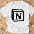 Notion アプリ All Notion Lovers Notion Aesthetic Notionユーザー Tシャツ 高齢者への贈り物