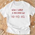 Now I Have A Machine Gun Ho Ho Ho Tシャツ 高齢者への贈り物