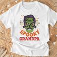 Onepooky Grandpa ハロウィン ホラーマン サングラス ファミリー 長袖tシャツ Tシャツ 高齢者への贈り物