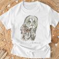 Owl Drawing Tシャツ 高齢者への贈り物