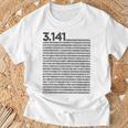 Pi 314 Pi 数字記号 数学 科学ギフト Tシャツ 高齢者への贈り物