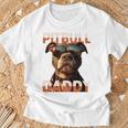 Pitbull Daddyピットブル・パパ・ヴァタータグ アメリカン・ピット・ブル・テリア・パパ 長袖tシャツ Tシャツ 高齢者への贈り物