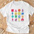 Pre-K Teachershape Learning 教育者向け 算数の日 Tシャツ 高齢者への贈り物