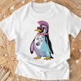 Punkuin 面白い パンクロック パンクロック ペンギン 長袖tシャツ Tシャツ 高齢者への贈り物