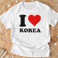 Red Heart I Love Korea Tシャツ 高齢者への贈り物