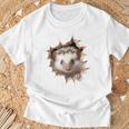 Retrato De Erizo Con Diseño De Animal Y Erizo Camiseta unisex Regalos para ancianos