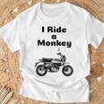 I Ride A Monkey オートバイ ミニバイクシャツ Tシャツ 高齢者への贈り物