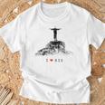 Rio De Janeiro リオデジャネイロのスカイライン イエスキリストの像 ブラジル 愛 Tシャツ 高齢者への贈り物