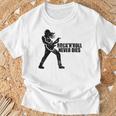 Rock 'N' Roll Never Dies ギタープレーヤー Tシャツ 高齢者への贈り物