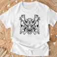Samurái Máscara De Hannya Oni Japón Anime Camiseta unisex Regalos para ancianos