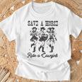 Save A Horse Ride A Cowgirl レトロ ウエスタン ロデオ カントリーガール Tシャツ 高齢者への贈り物
