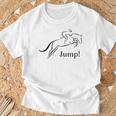 Showjumping Equestrian Horse Riding Tシャツ 高齢者への贈り物