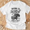 Smyrna Delaware Usa ホットロッド ビンテージスタイル カーデザイン Tシャツ 高齢者への贈り物