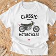 Sr500 ブラック クラシックバイク モーターサイクリスト オートバイ Tシャツ 高齢者への贈り物