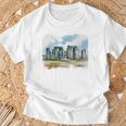 Stonehenge イギリス土産 ストーンヘンジ。 長袖tシャツ Tシャツ 高齢者への贈り物