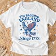 Tea Bagging England Since 1773 Patriotic Eagle 4Th Of July T-Shirt Gifts for Old Men