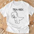 Tea-Rex おもしろドリンクグラフィック Tシャツ 高齢者への贈り物