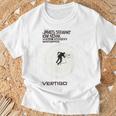 Vertigo ヴィンテージ映画ポスター ノワールスリラー アクロフォビア フィルム Tシャツ 高齢者への贈り物