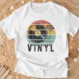 Vinyl Turntable Records Music Lp Djintageun レコードプレーヤー Tシャツ 高齢者への贈り物