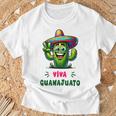 Viva Guanajuato Mexico Cactus ビバ・グアナファト・メキシコ サボテン・ソンブレロ Tシャツ 高齢者への贈り物