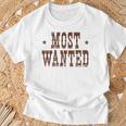 Most Wanted Western Rodeo Bachelorette Party Cowgirl T-Shirt Gifts for Old Men