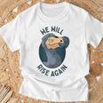 We Will Rise Again 絶滅した飛べないドードー Tシャツ 高齢者への贈り物