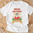 Welsh Dragon Wales ラグビートップ 長袖tシャツ Tシャツ 高齢者への贈り物