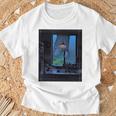 Window Light & Forestiew長袖フォトtシャツ 癒し・インテリア系アート-ユニセックスデザイン 長袖tシャツ Tシャツ 高齢者への贈り物