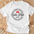 Women's Girls Trip 2025 Weekend Holiday Matching Women's Blue T-Shirt Geschenke für alte Männer