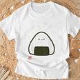 「パン-おにぎり」おもしろ 筆文字 服裏側 面白い文字入り Tシャツ 高齢者への贈り物